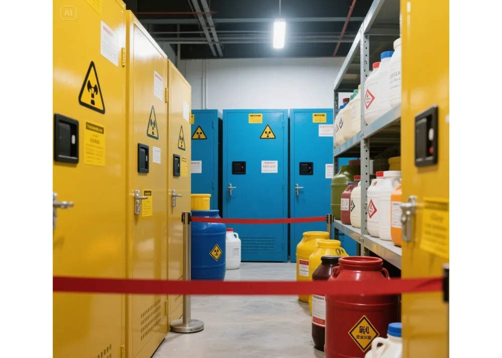 রাসায়নিক নিরাপত্তা: নিরাপদ স্টোরেজ অনুশীলনের মাধ্যমে আপনার কর্মক্ষেত্রে বিপদ প্রতিরোধ করা